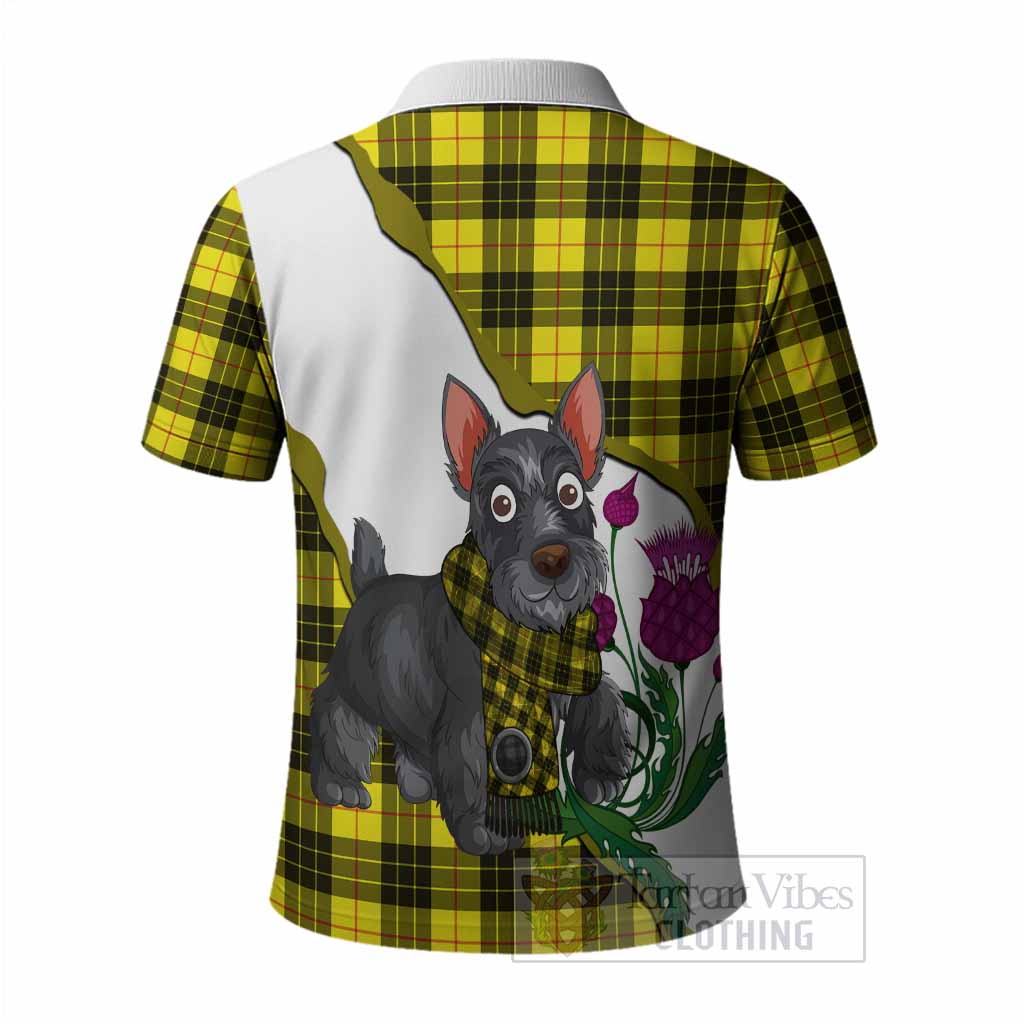 MacLeod (McLeod) Scottish Terrier Tartan Crest Polo Shirt Thistle Heritage Art