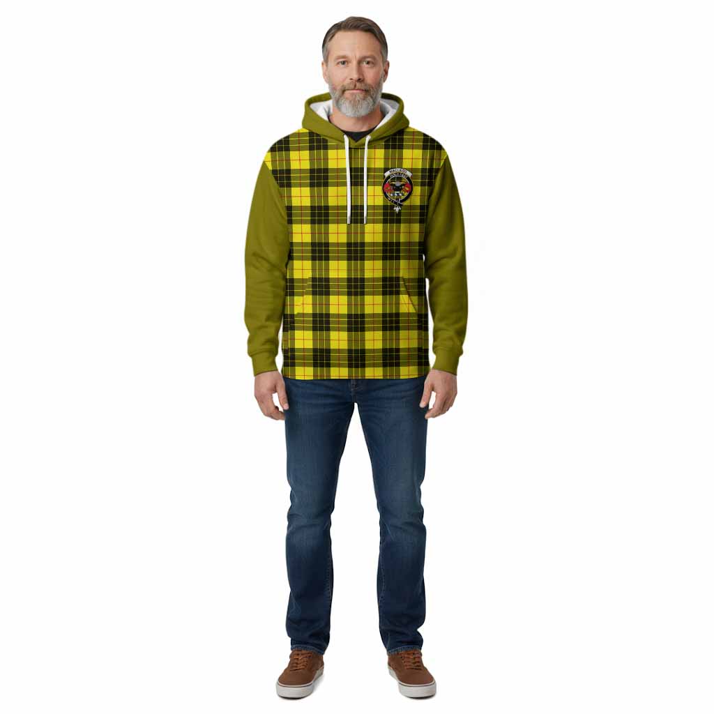 MacLeod (McLeod) Tartan Accent Cotton Hoodie with Family Crest