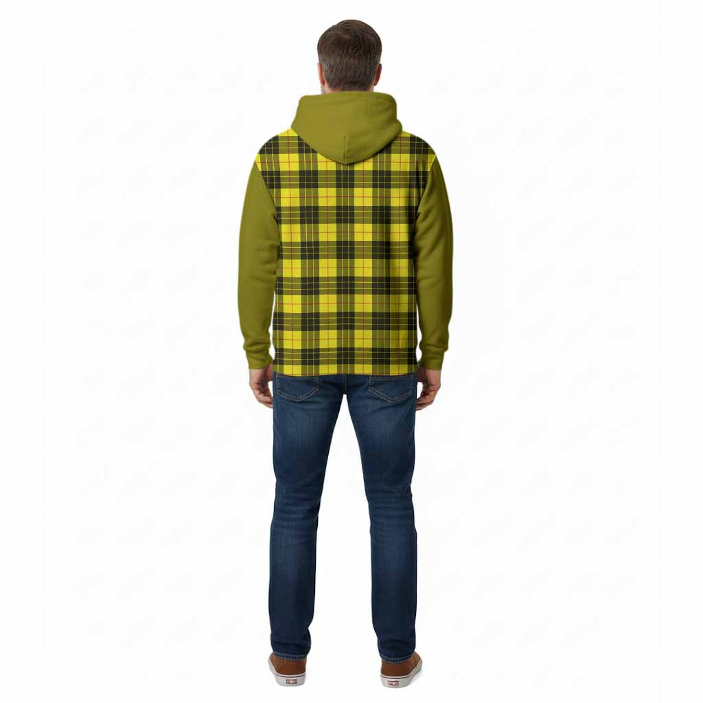 MacLeod (McLeod) Tartan Accent Cotton Hoodie with Family Crest
