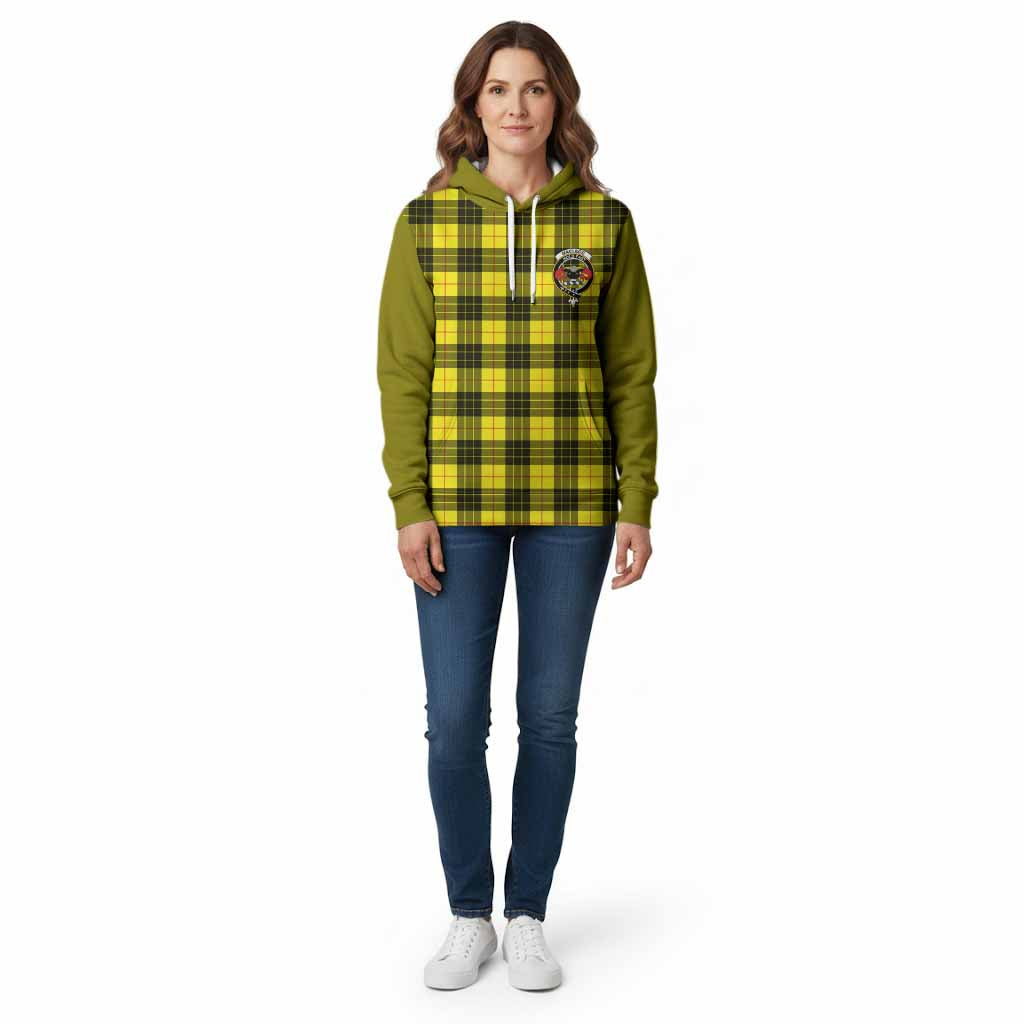 MacLeod (McLeod) Tartan Accent Cotton Hoodie with Family Crest