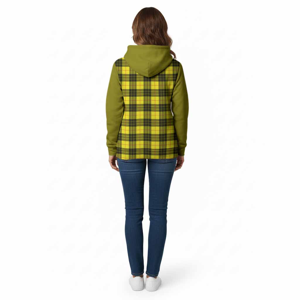 MacLeod (McLeod) Tartan Accent Cotton Hoodie with Family Crest