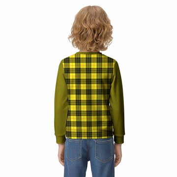 MacLeod (McLeod) Tartan Accent Kid Knitted Sweatshirt with Family Crest