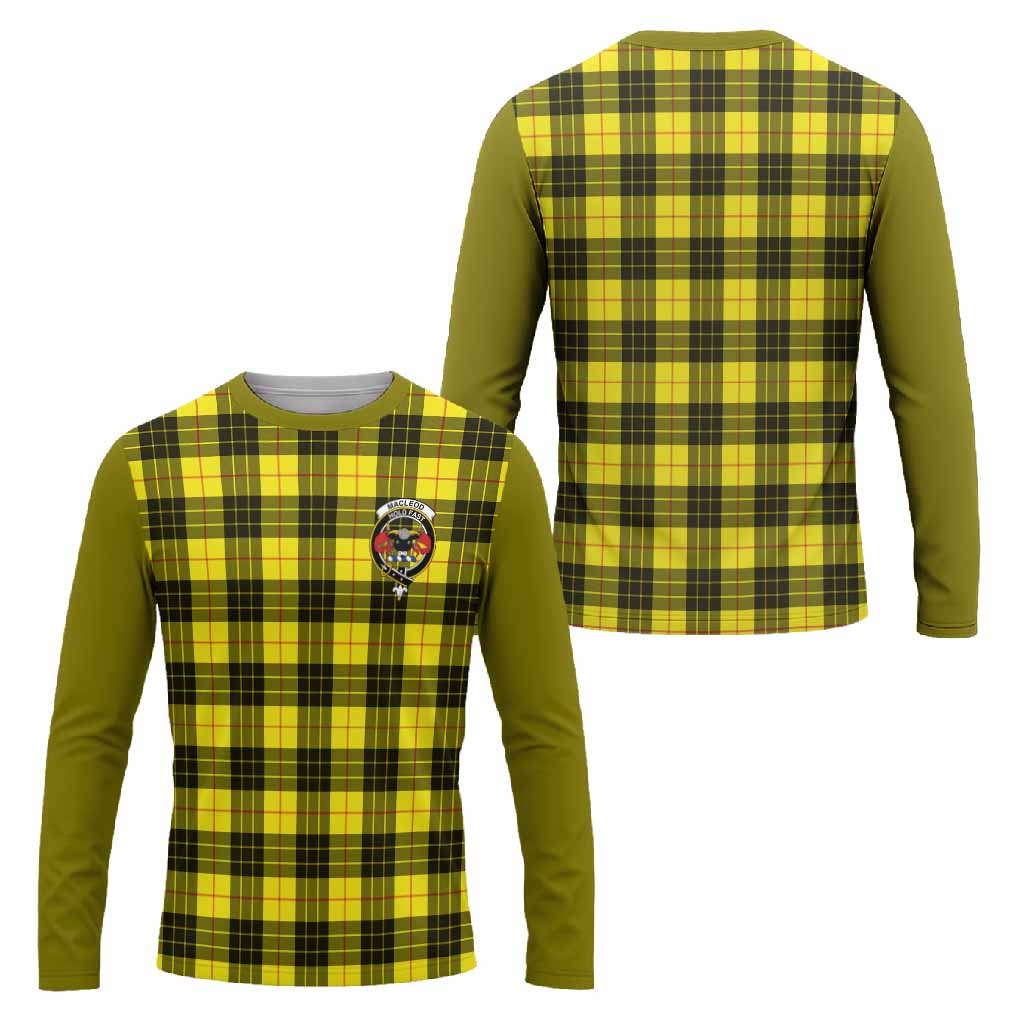 MacLeod (McLeod) Tartan Accent Long Sleeve T-Shirt with Family Crest