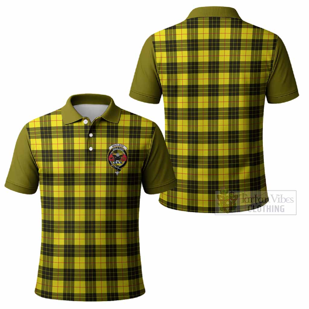 MacLeod (McLeod) Tartan Accent Polo Shirt with Family Crest