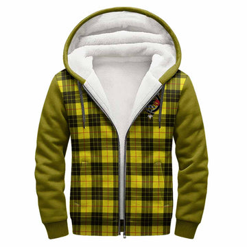 MacLeod (McLeod) Tartan Accent Sherpa Hoodie with Family Crest