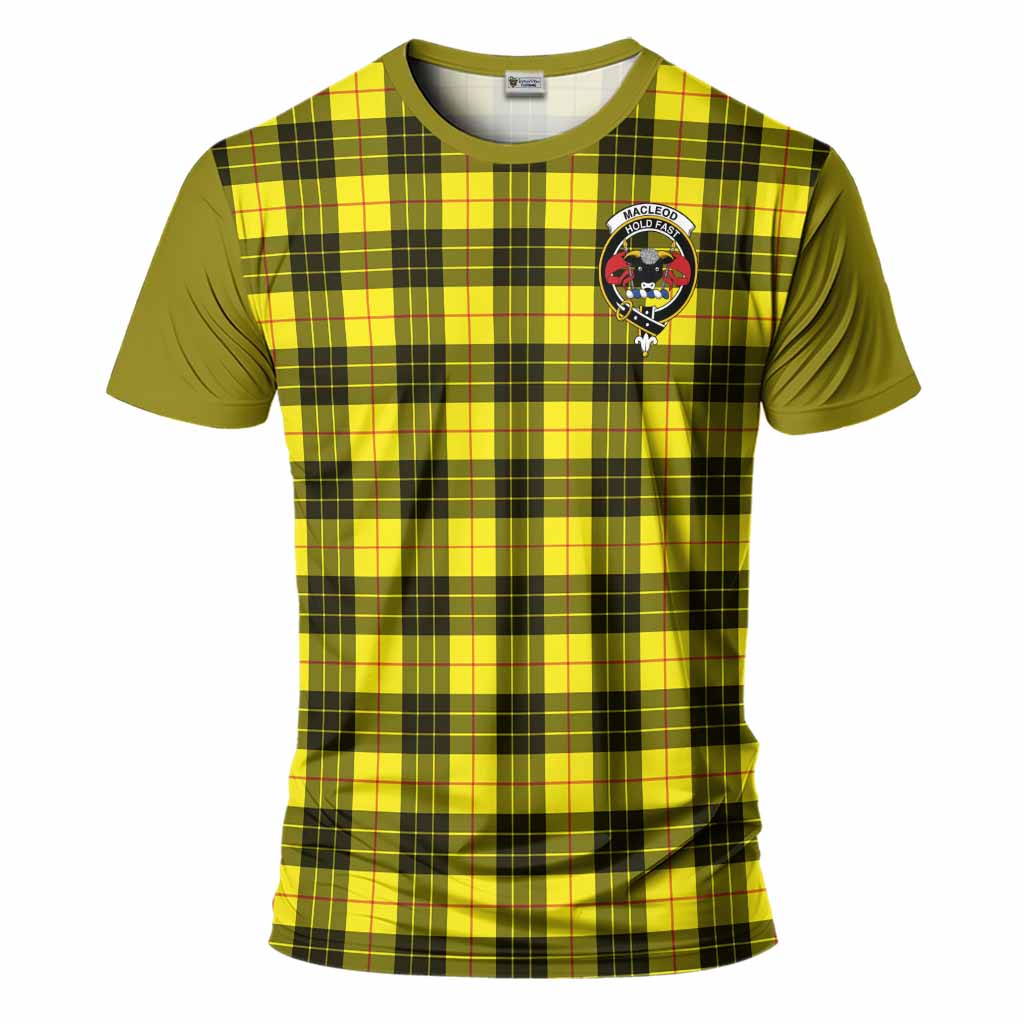 MacLeod (McLeod) Tartan Accent T-Shirt with Family Crest
