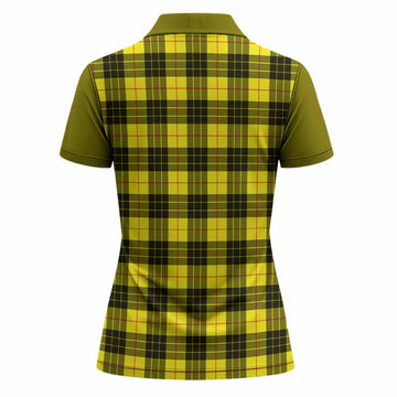 MacLeod (McLeod) Tartan Accent Women Polo Shirt with Family Crest