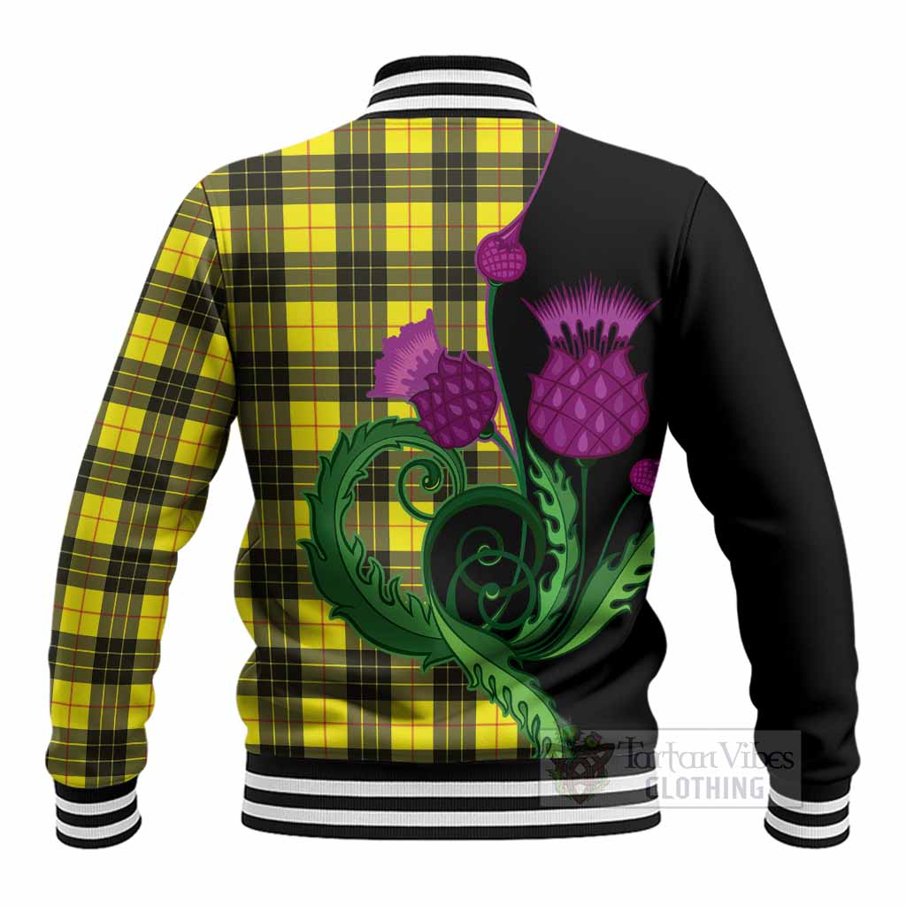 MacLeod (McLeod) Tartan Baseball Jacket Traditional Scottish Thistle