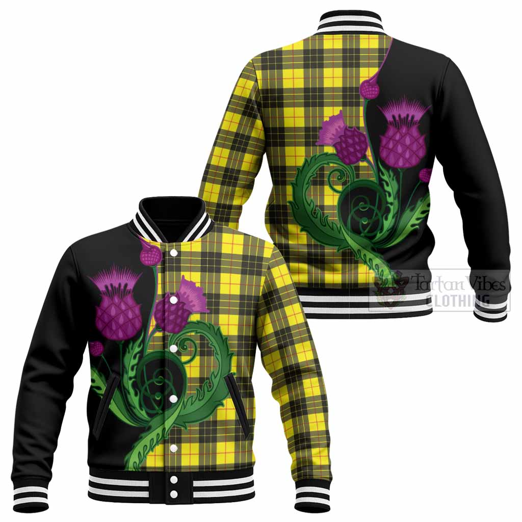 MacLeod (McLeod) Tartan Baseball Jacket Traditional Scottish Thistle