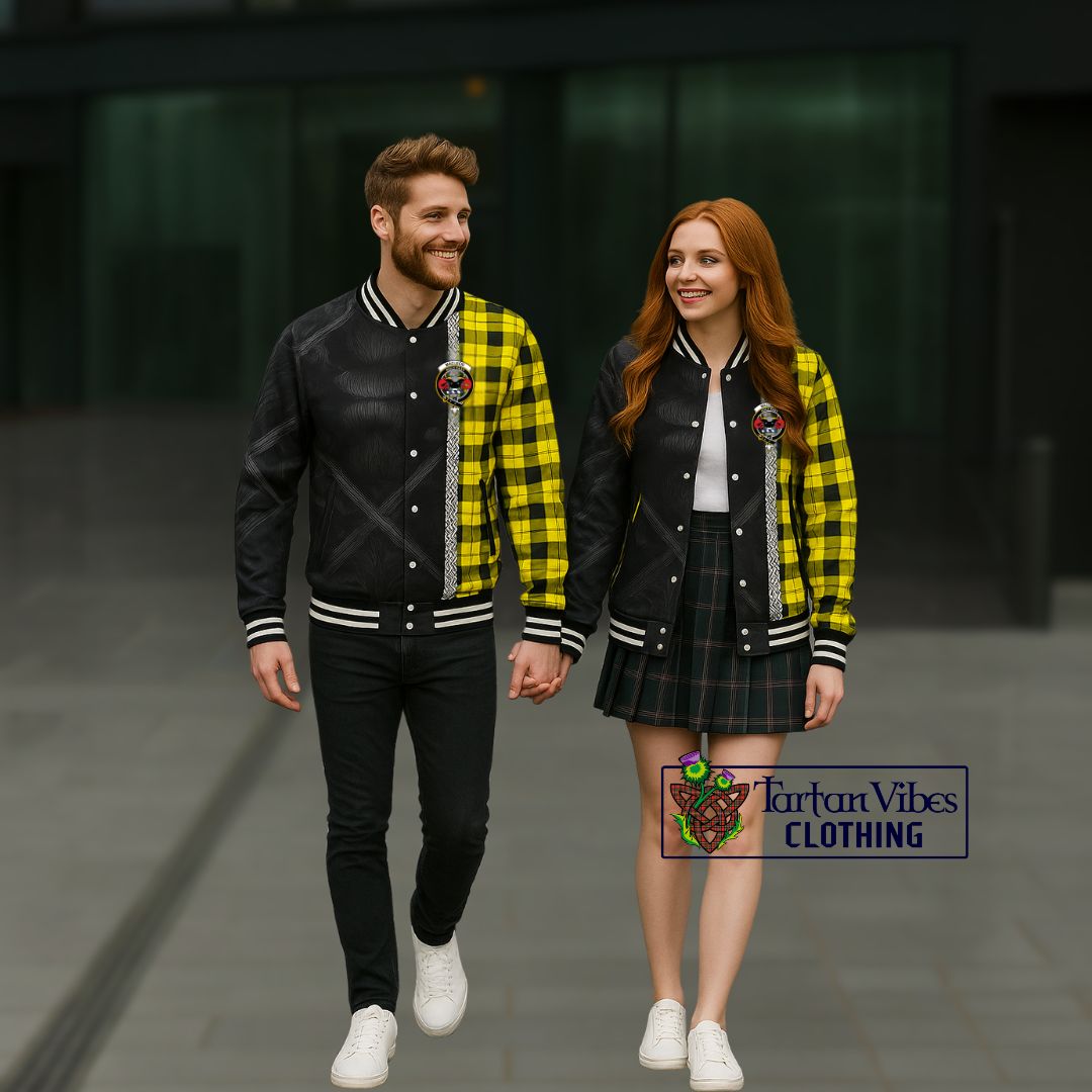 MacLeod (McLeod) Tartan Baseball Jacket with Family Crest Cross Sword Thistle Celtic Vibes