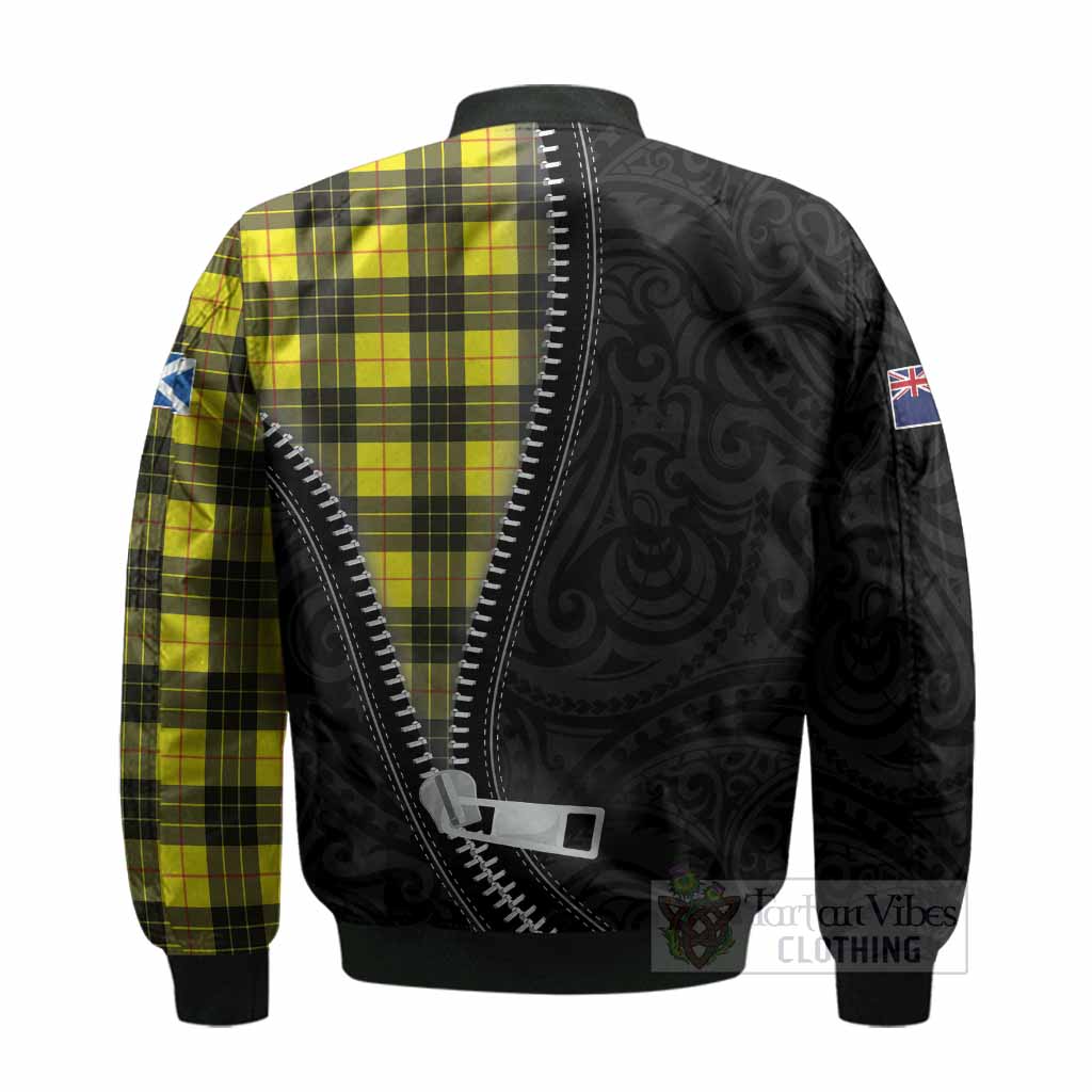 MacLeod (McLeod) Tartan Bomber Jacket New Zealand Pattern Unique Zipper Stylized