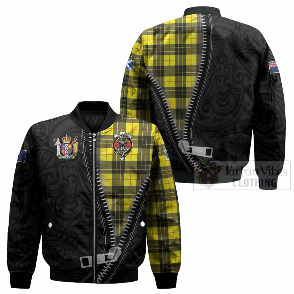 MacLeod (McLeod) Tartan Bomber Jacket New Zealand Pattern Unique Zipper Stylized