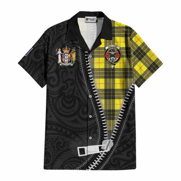 MacLeod (McLeod) Tartan Cotton Hawaiian Shirt New Zealand Pattern Unique Zipper Stylized