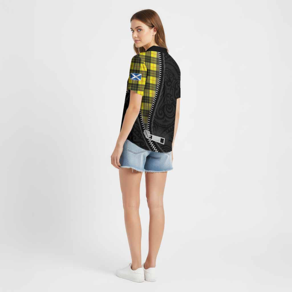 MacLeod (McLeod) Tartan Cotton Hawaiian Shirt New Zealand Pattern Unique Zipper Stylized