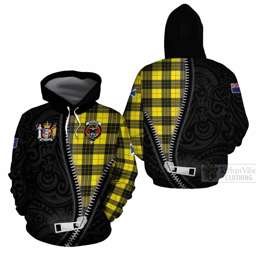 MacLeod (McLeod) Tartan Cotton Hoodie New Zealand Pattern Unique Zipper Stylized