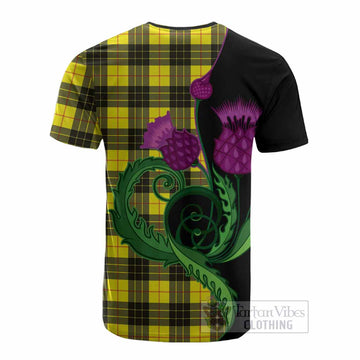 MacLeod (McLeod) Tartan Cotton T-shirt Traditional Scottish Thistle