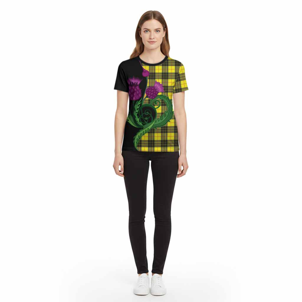 MacLeod (McLeod) Tartan Cotton T-shirt Traditional Scottish Thistle