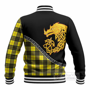 MacLeod (McLeod) Tartan Crest Baseball Jacket Legendary Dragon Knot Half Style