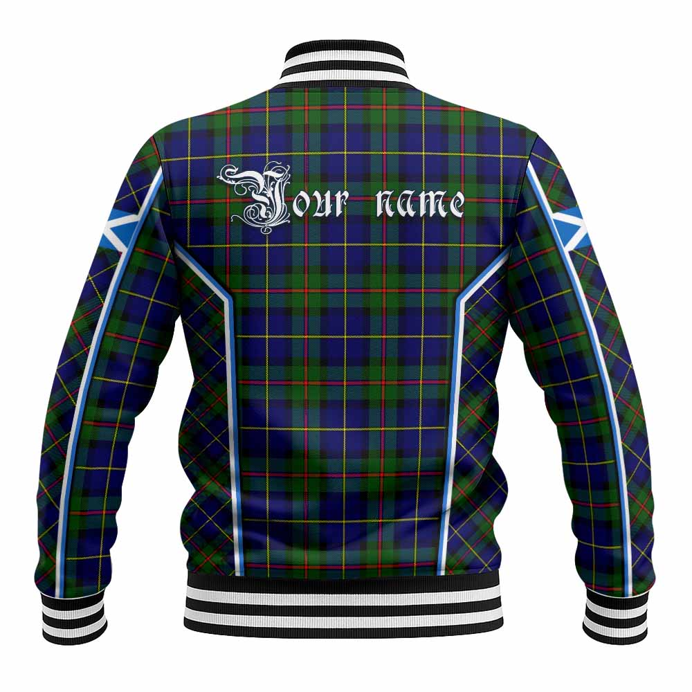 MacLeod (McLeod) Tartan Crest Baseball Jacket Scotland Coat of Arm Flag Style - Tartan Vibes Clothing