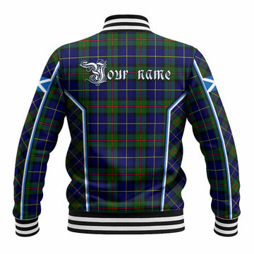 MacLeod (McLeod) Tartan Crest Baseball Jacket Scotland Coat of Arm Flag Style