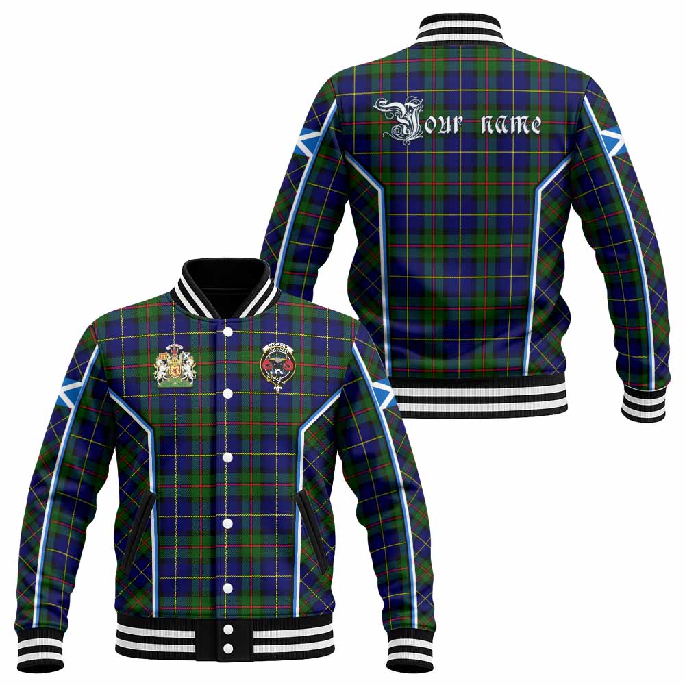 MacLeod (McLeod) Tartan Crest Baseball Jacket Scotland Coat of Arm Flag Style - Tartan Vibes Clothing