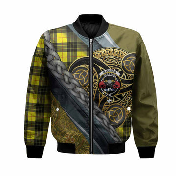 MacLeod (McLeod) Tartan Crest Bomber Jacket Scottish Triskele Celtic
