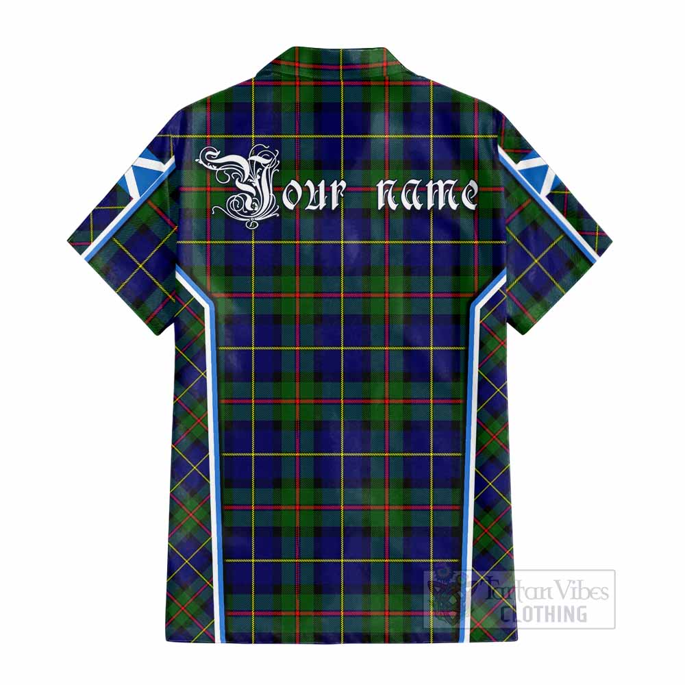 MacLeod (McLeod) Tartan Crest Cotton Hawaiian Shirt Scotland Coat of Arm Flag Style - Tartan Vibes Clothing