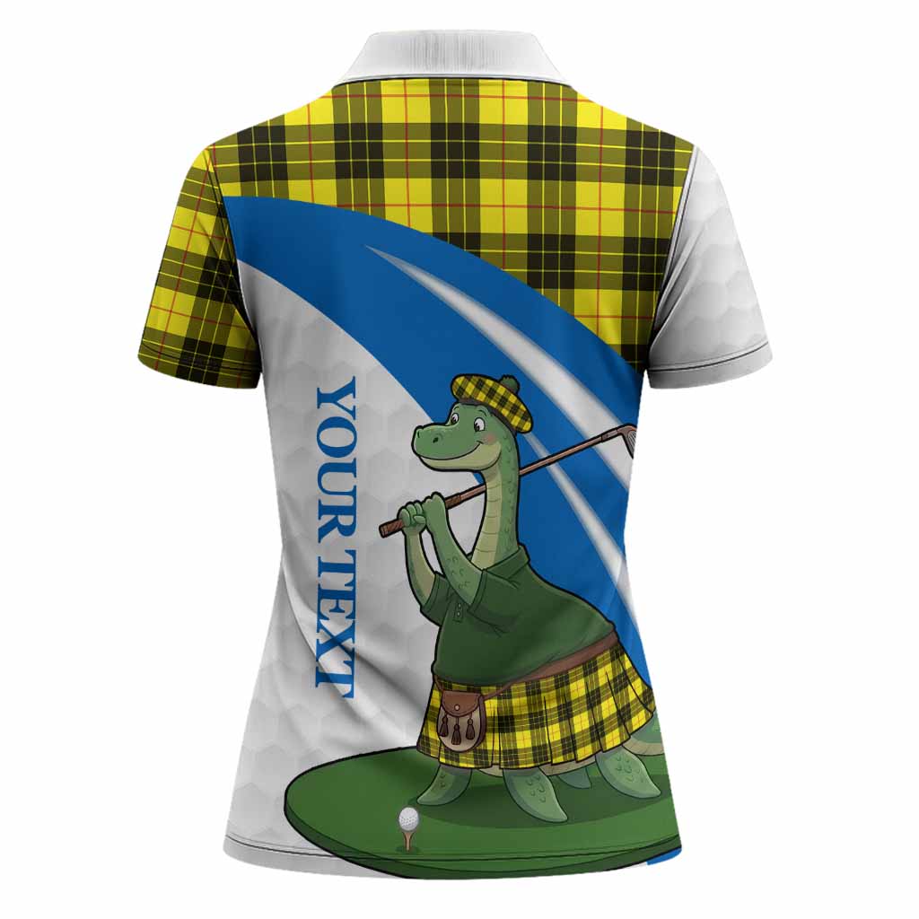MacLeod (McLeod) Tartan Crest Golf Nessie Women Polo Shirt Loch Ness Monster Sporty Style