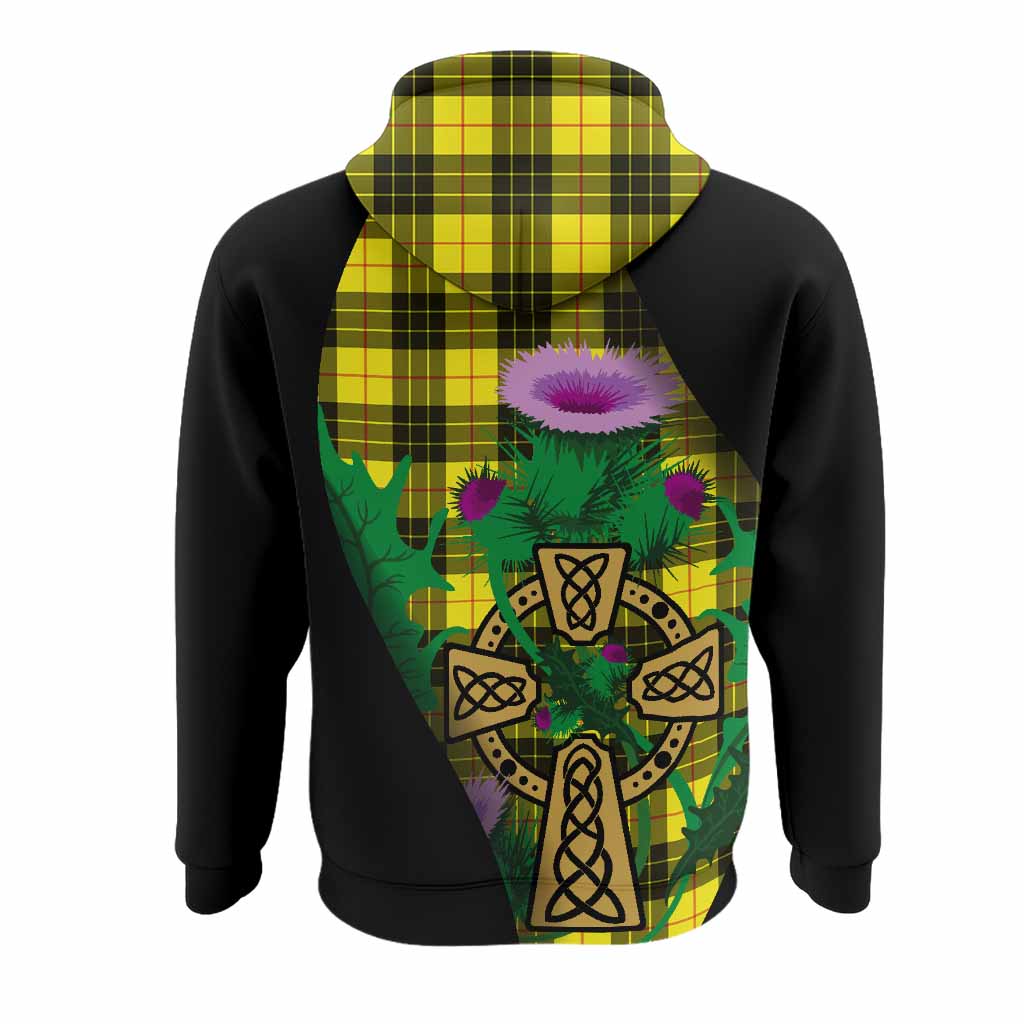 MacLeod (McLeod) Tartan Crest Hoodie Celtic Cross Thistle Flowers