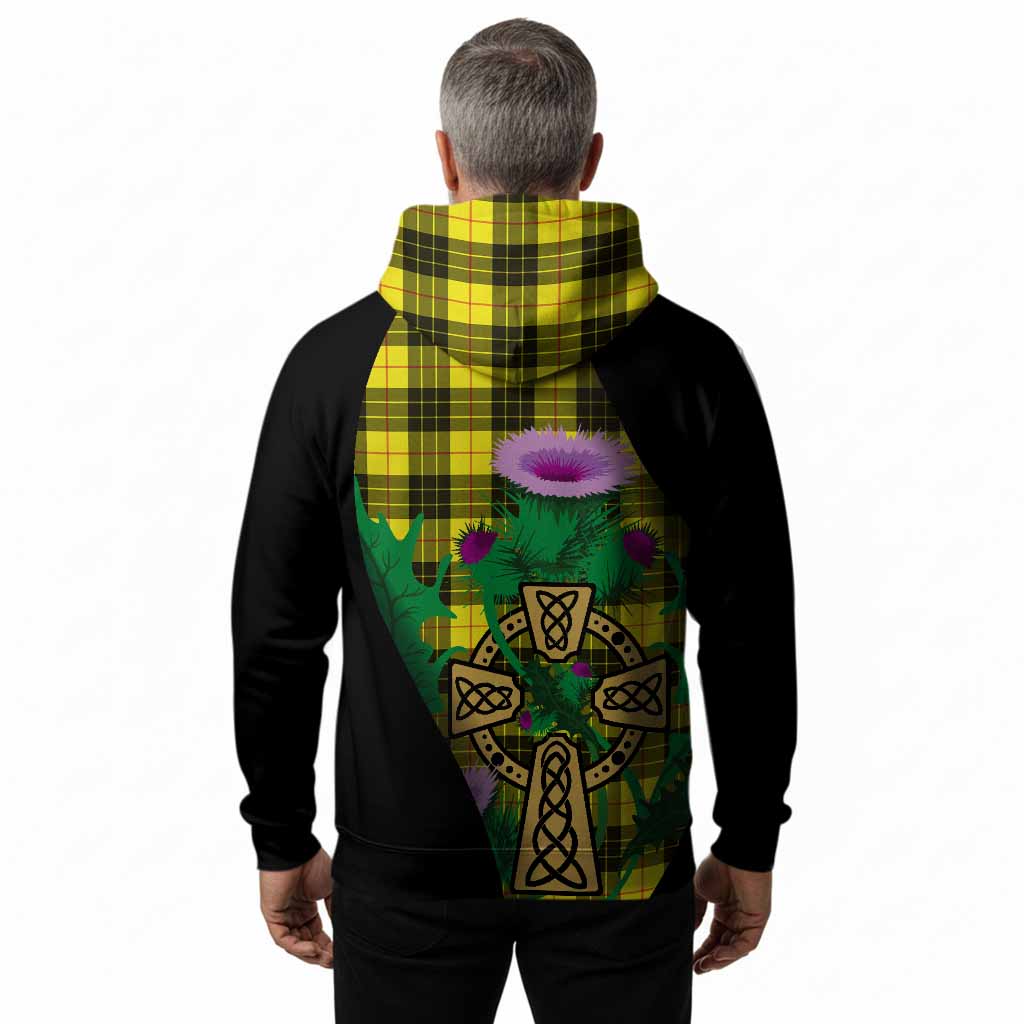 MacLeod (McLeod) Tartan Crest Hoodie Celtic Cross Thistle Flowers
