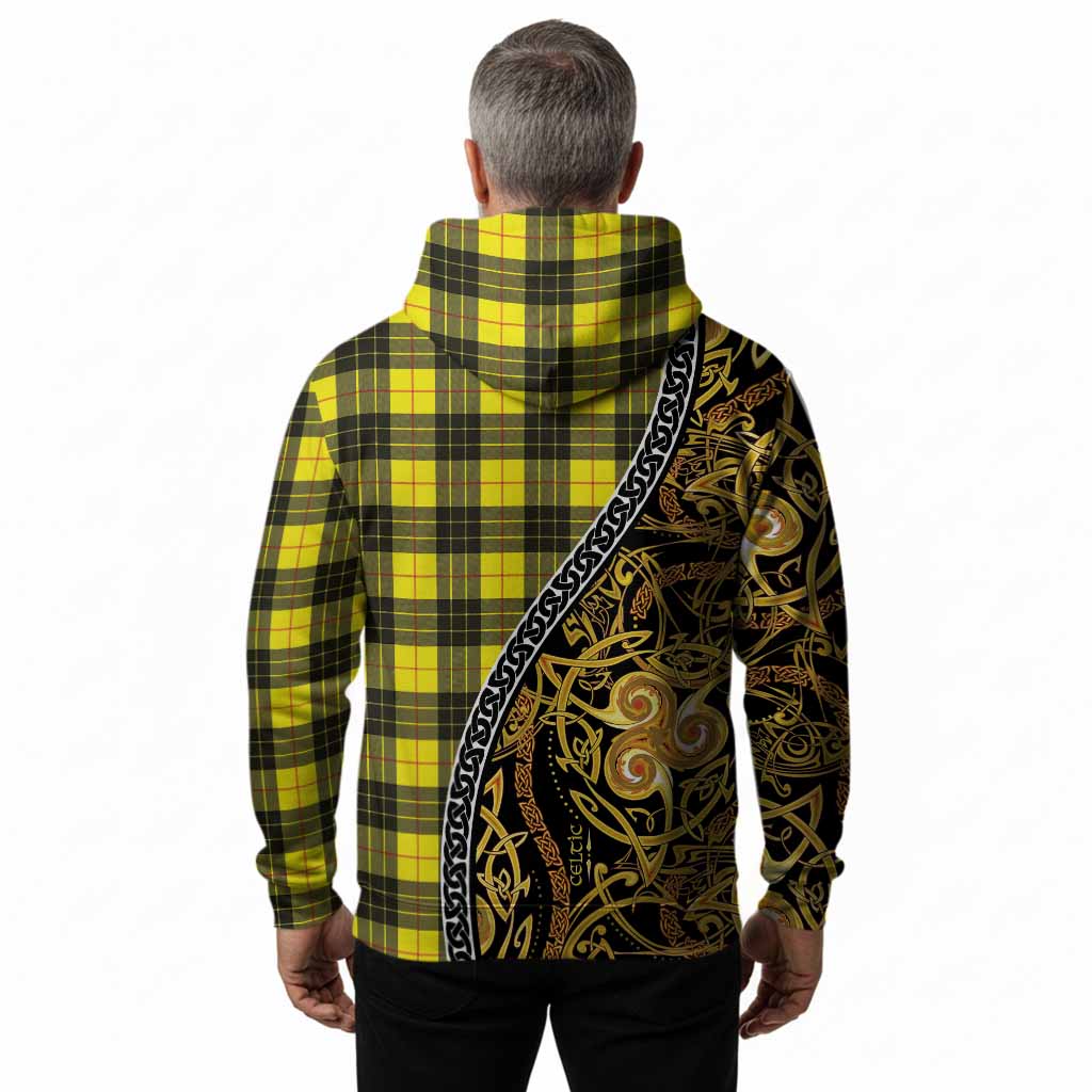 MacLeod (McLeod) Tartan Crest Hoodie Celtic Knot and Triple Trickle Spiral Symbols