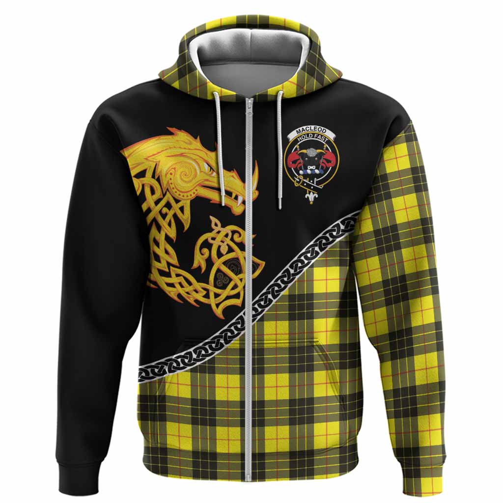 MacLeod (McLeod) Tartan Crest Hoodie Legendary Dragon Knot Half Style