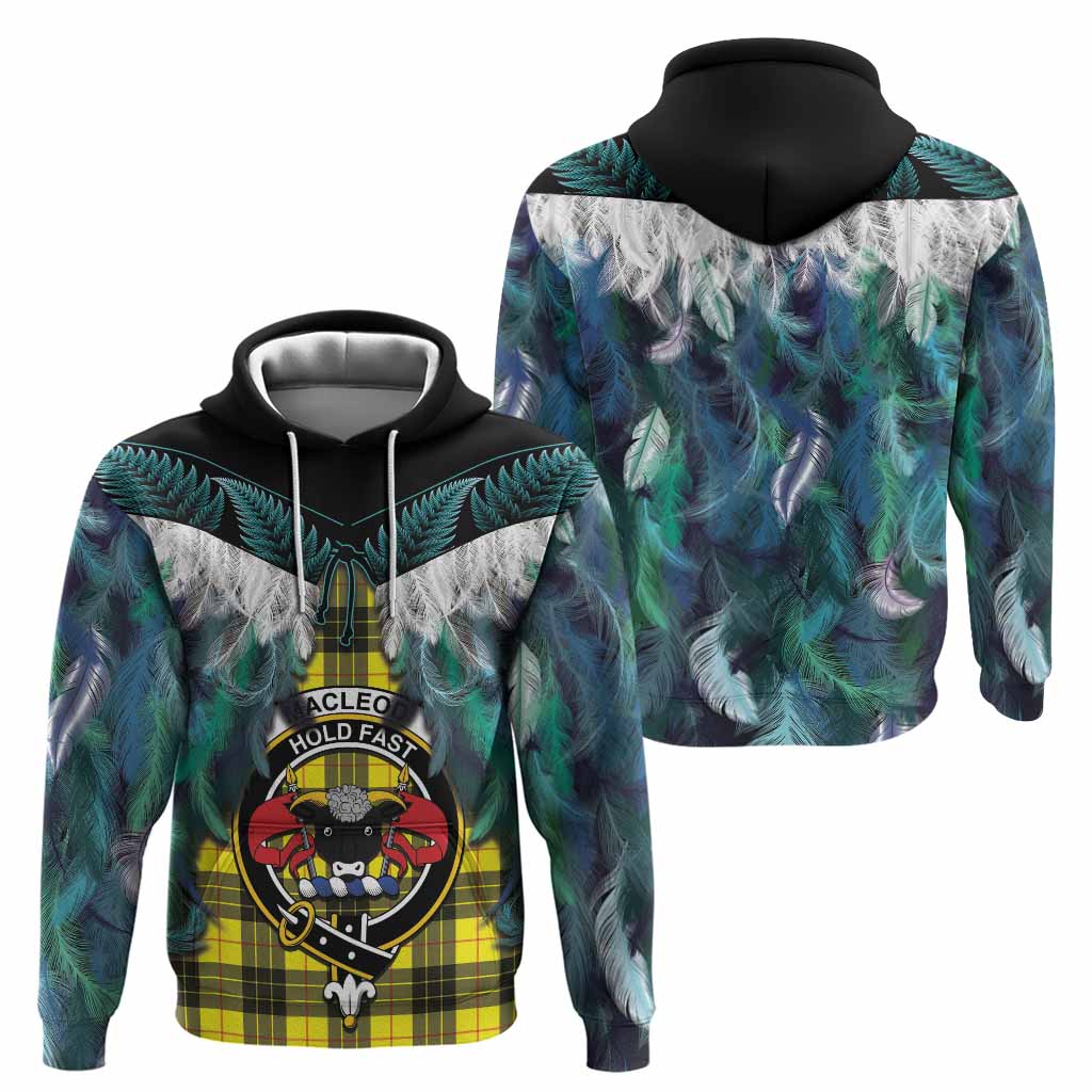 MacLeod (McLeod) Tartan Crest Hoodie New Zealand Maori Korowai Cloak