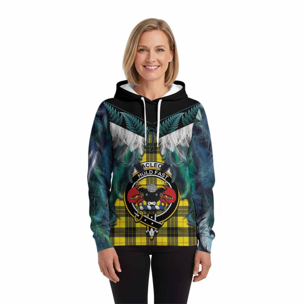 MacLeod (McLeod) Tartan Crest Hoodie New Zealand Maori Korowai Cloak