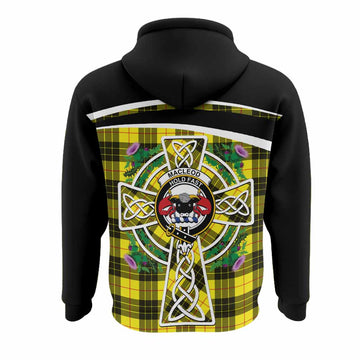 MacLeod (McLeod) Tartan Crest Hoodie Scottish Thistle Celtic Cross Alba Gu Brath