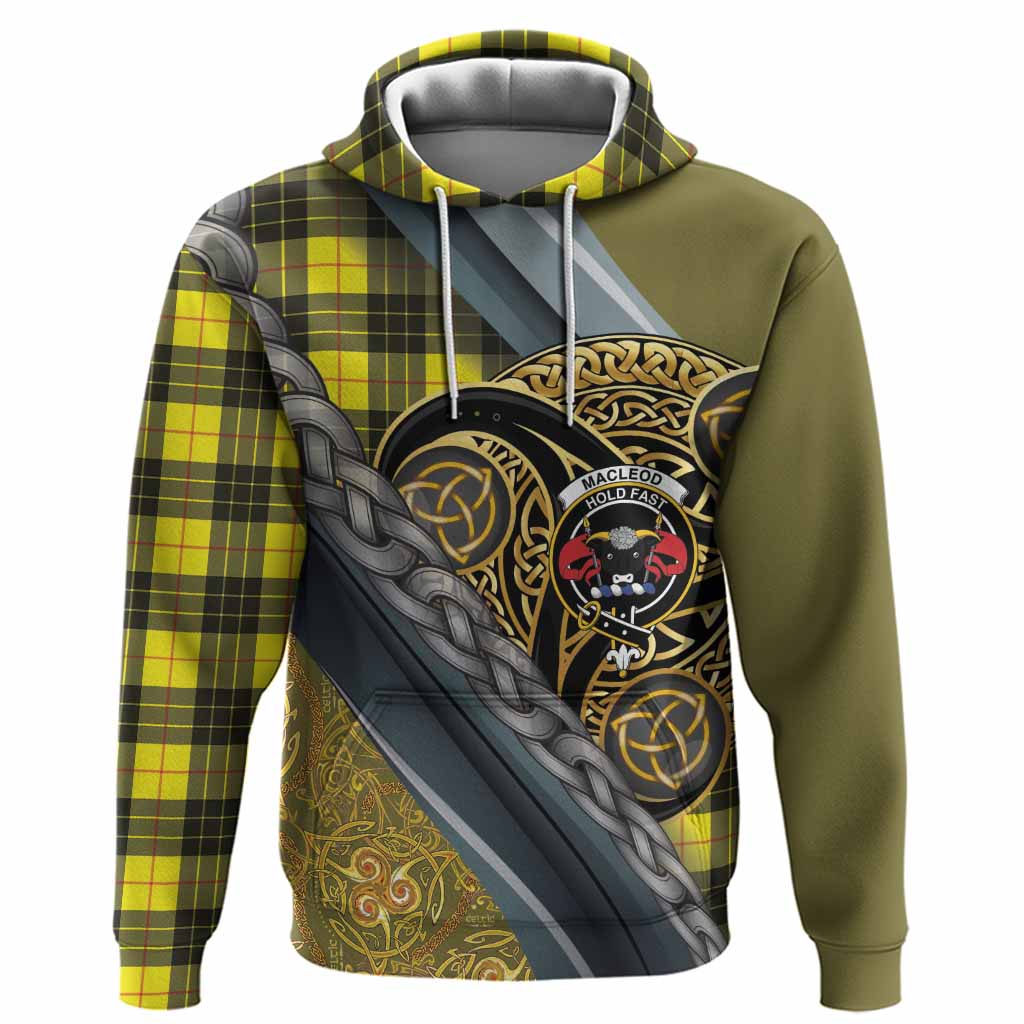 MacLeod (McLeod) Tartan Crest Hoodie Scottish Triskele Celtic