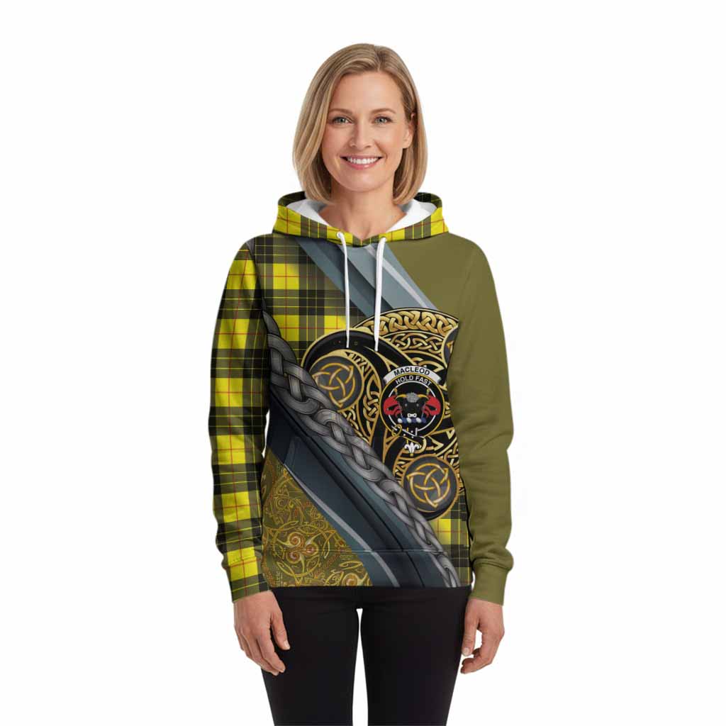 MacLeod (McLeod) Tartan Crest Hoodie Scottish Triskele Celtic
