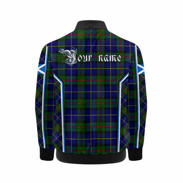 MacLeod (McLeod) Tartan Crest Kid Bomber Jacket Scotland Coat of Arm Flag Style
