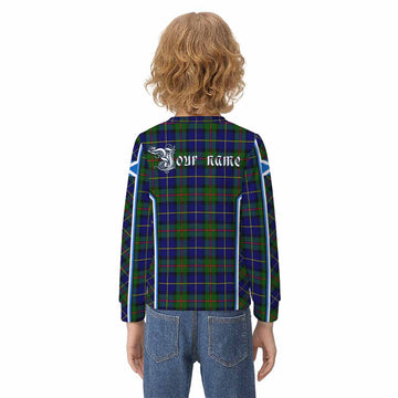 MacLeod (McLeod) Tartan Crest Kid Knitted Sweatshirt Scotland Coat of Arm Flag Style