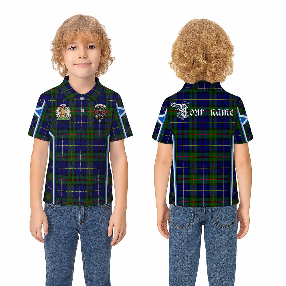 MacLeod (McLeod) Tartan Crest Kid Polo Shirt Scotland Coat of Arm Flag Style - Tartan Vibes Clothing
