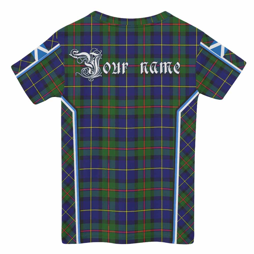MacLeod (McLeod) Tartan Crest Kid T-shirt Scotland Coat of Arm Flag Style - Tartan Vibes Clothing