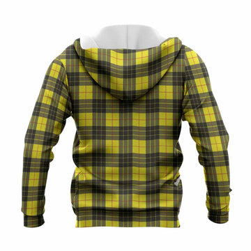 MacLeod (McLeod) Tartan Crest Knitted Hoodie Ferocious Lion Style