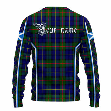 MacLeod (McLeod) Tartan Crest Knitted Sweater Scotland Coat of Arm Flag Style