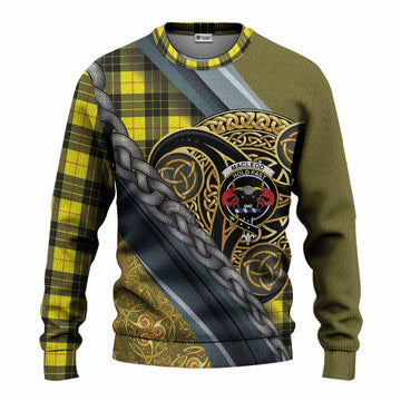 MacLeod (McLeod) Tartan Crest Knitted Sweater Scottish Triskele Celtic