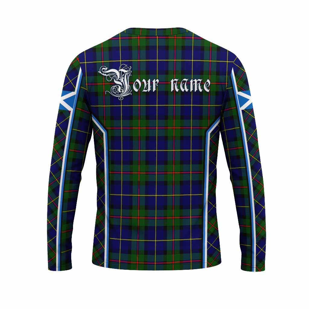 MacLeod (McLeod) Tartan Crest Long Sleeve T-Shirt Scotland Coat of Arm Flag Style - Tartan Vibes Clothing