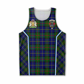 MacLeod (McLeod) Tartan Crest Men Tank Top Scotland Coat of Arm Flag Style
