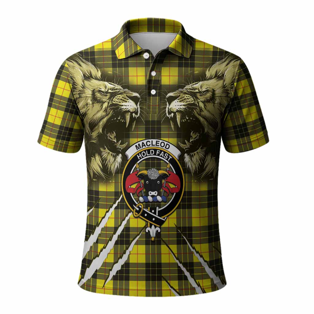 MacLeod (McLeod) Tartan Crest Polo Shirt Ferocious Lion Style
