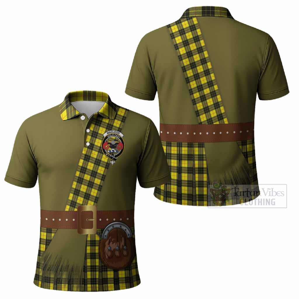 MacLeod (McLeod) Tartan Crest Polo Shirt Kilt Costume Style