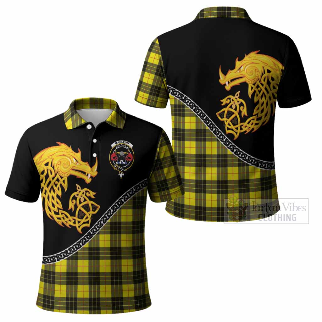 MacLeod (McLeod) Tartan Crest Polo Shirt Legendary Dragon Knot Half Style