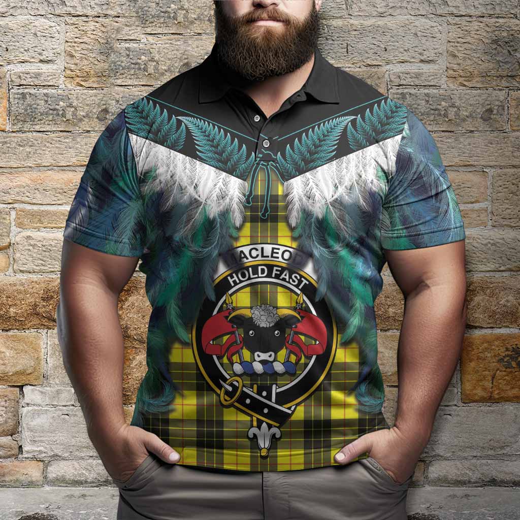 MacLeod (McLeod) Tartan Crest Polo Shirt New Zealand Maori Korowai Cloak